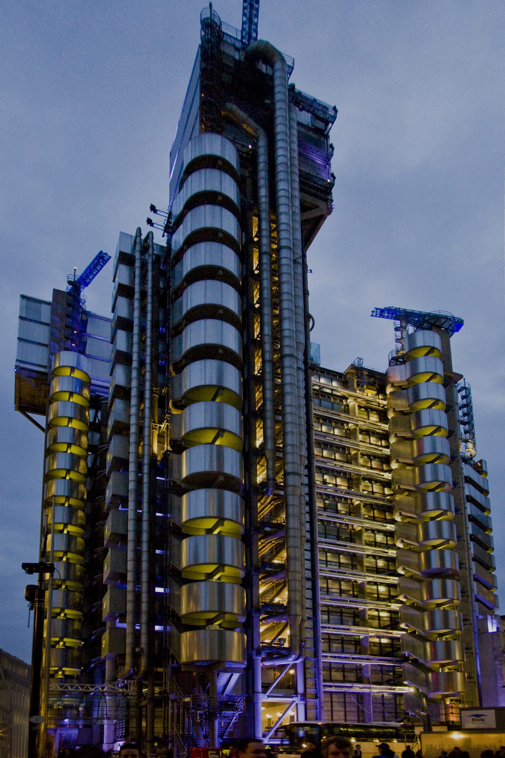 The Lloyd’s of London building at night