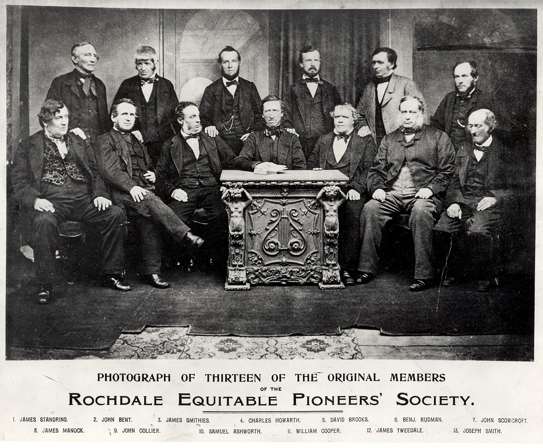 Members of the Rochdale Society of Equitable Pioneers photographed in 1865